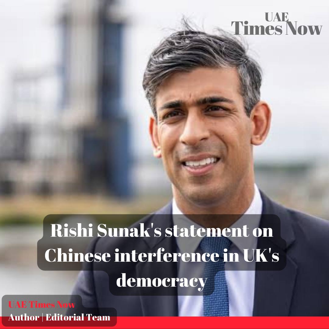 Rishi Sunak on Chinese interference