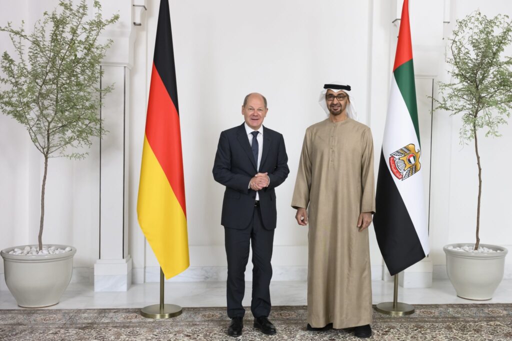 UAE leader and Olaf Scholz asked for an immediate truce as the humanitarian crisis worsens.