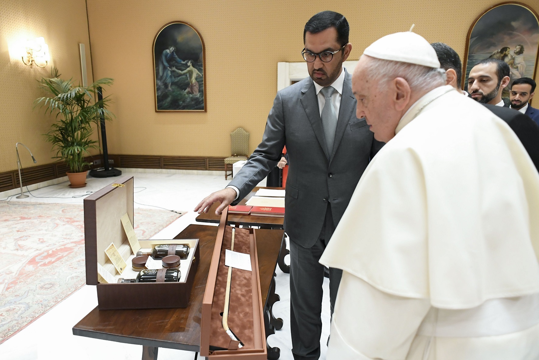 Cop28 president-designate and Pope Francis discuss faith leaders' role in climate agenda