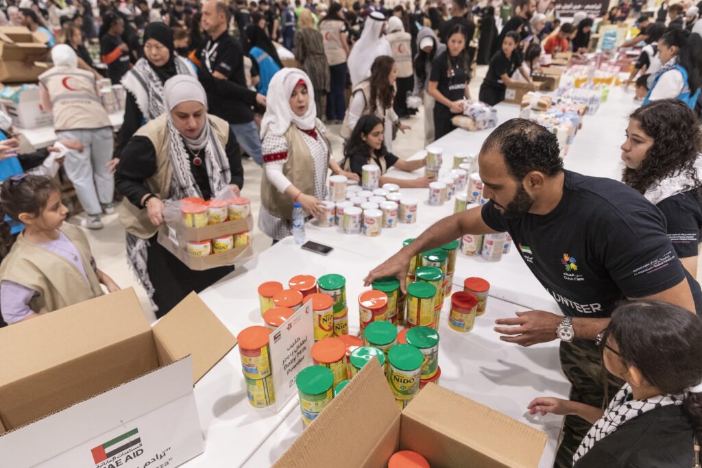 Food boxes and family-support packages are to be sent to Egypt this week.