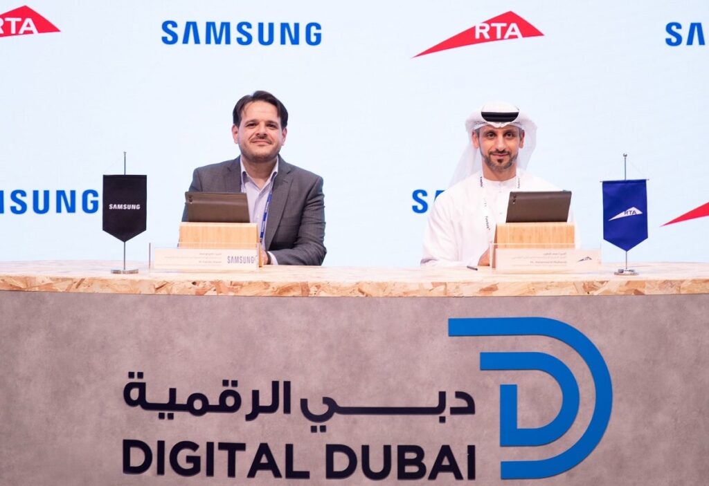 How to use Samsung devices to make payments for public transport in Dubai.