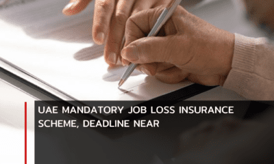 Several people queued outside money exchange houses on Saturday to register for the UAE's mandatory job loss insurance scheme on the eve of the deadline.