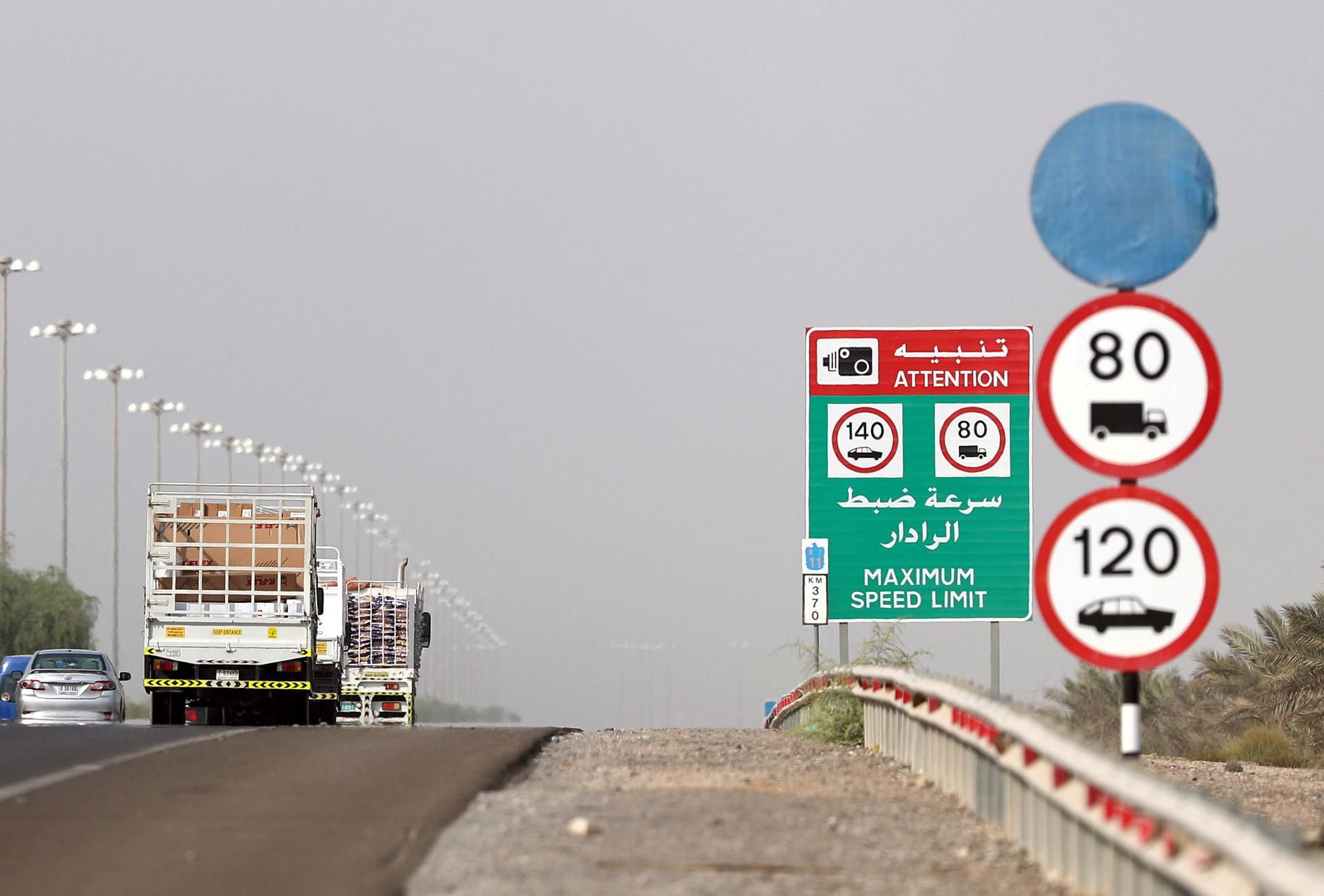 Cops in the UAE have reported a decreased speed limit on a major road that will start on November 1.