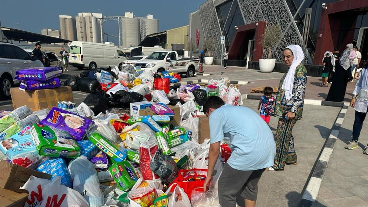 Camelia Zainal Baqer Moheibi coordinated the transportation of aid to Abu Dhabi for the UAE initiative to collect donations for Gazans.