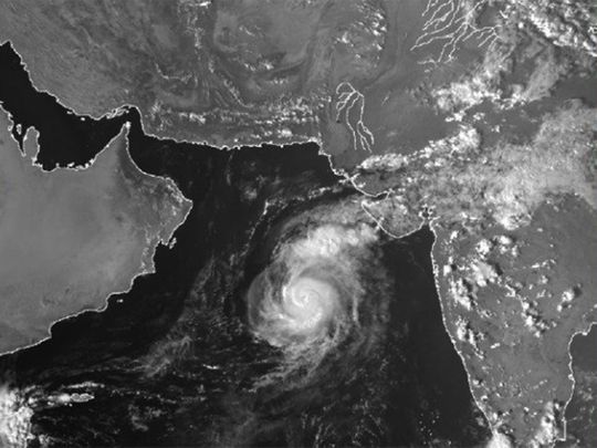 Due to the indirect impact of Cyclone Tej in the Arabian Sea, some sections of the UAE have been experiencing moderate to heavy downpours and hailstorms.