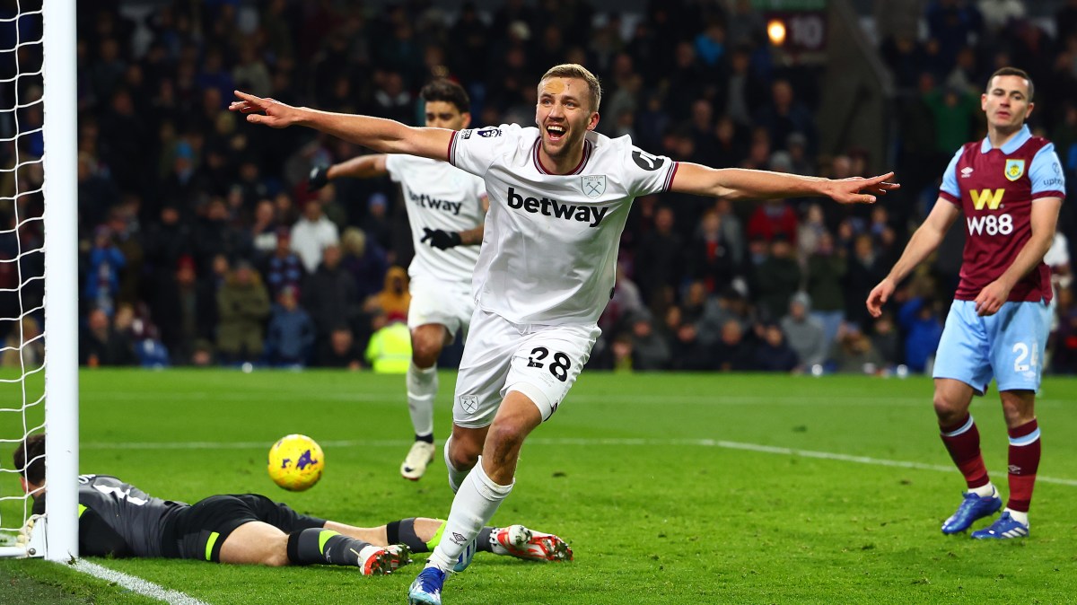 Burnley suffered a shocking home loss to West Ham as Vincent Kompany's club conceded two late goals to stay at the bottom of the Premier League.