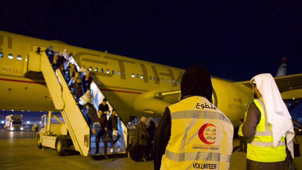 Wounded kids, cancer patients, and families evacuated from Gaza as part of continuing relief measures.