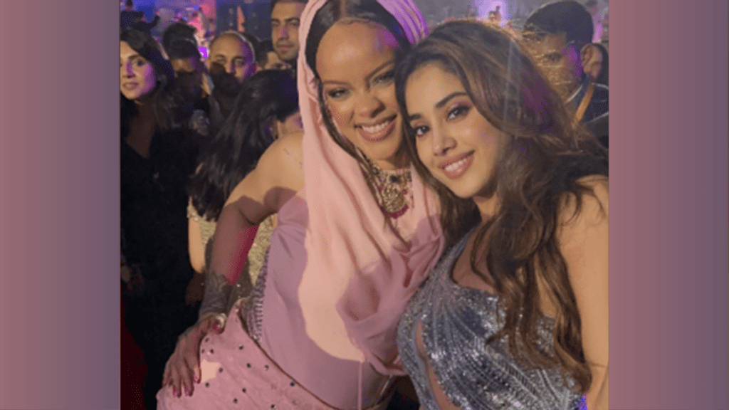 Rihanna Joins Janhvi Kapoor for Bollywood Groove at Ambani-Merchant Pre-Wedding Celebration