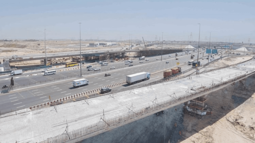 Dubai's Garn Al Sabkha-Sheikh Mohammed bin Zayed Roads Intersection Project Nearing Completion, Promising Significant Time Savings