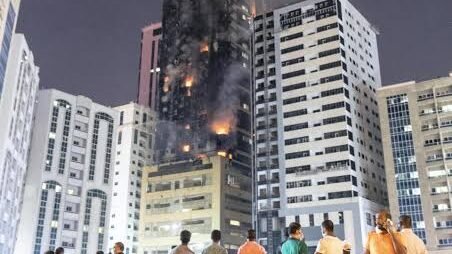 Fire in Sharjah