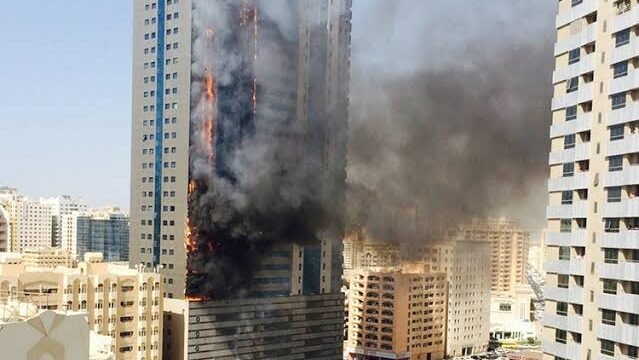 Fire in Sharjah