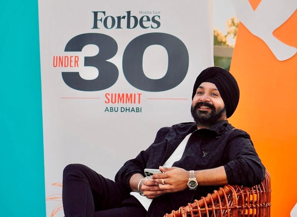 Navjyot Gurudatta at Forbes 30 Under 30 event in Abu Dhabi