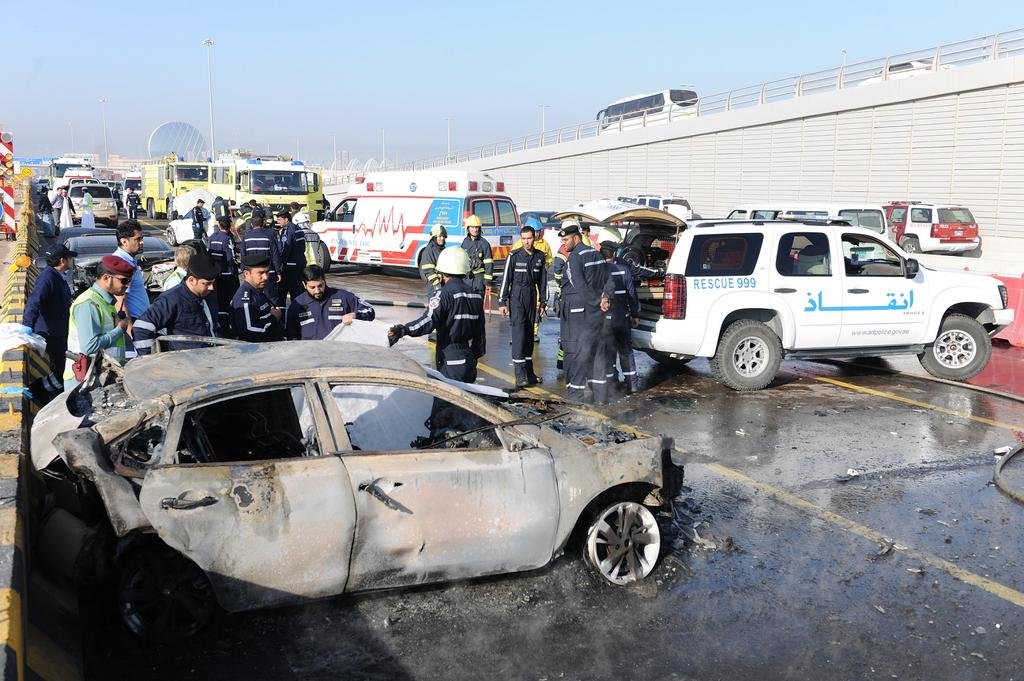 Three-Vehicle Crash