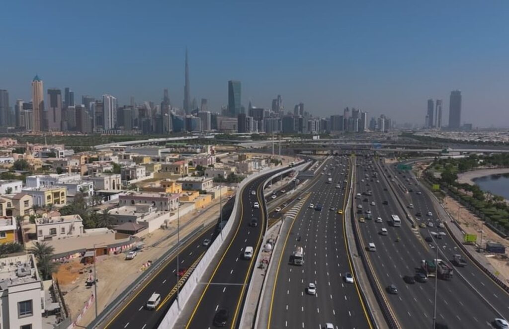 Dubai traffic diversion