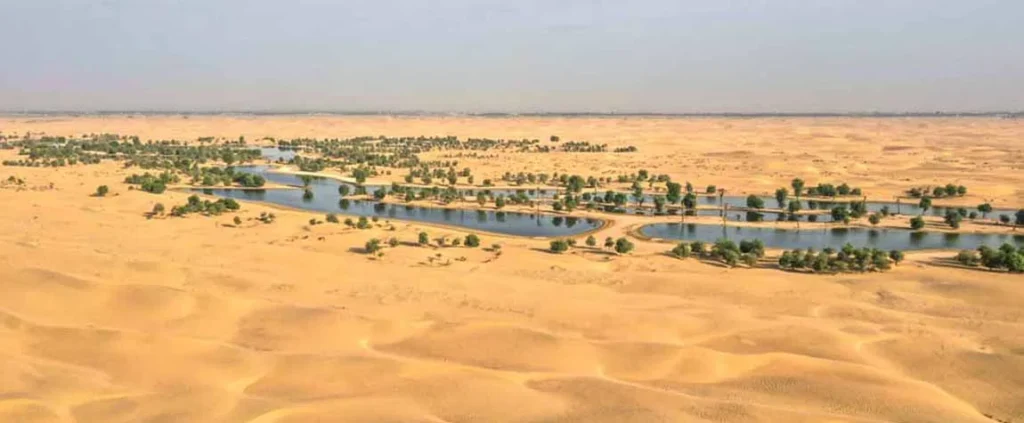 UAE desert lakes