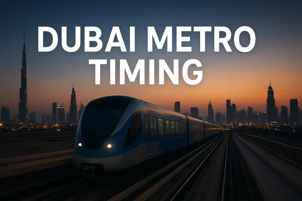 Dubai Metro last train time