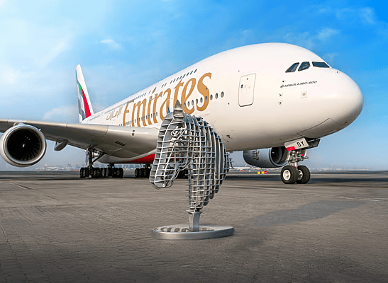 Emirates horse-shaped artwork