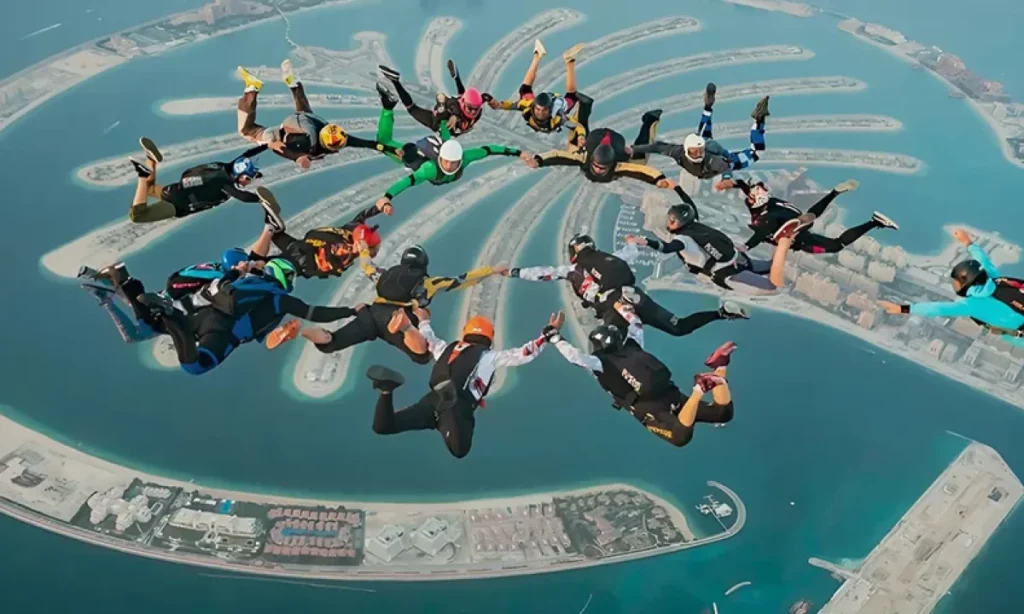 Skydiving Over Palm Jumeirah