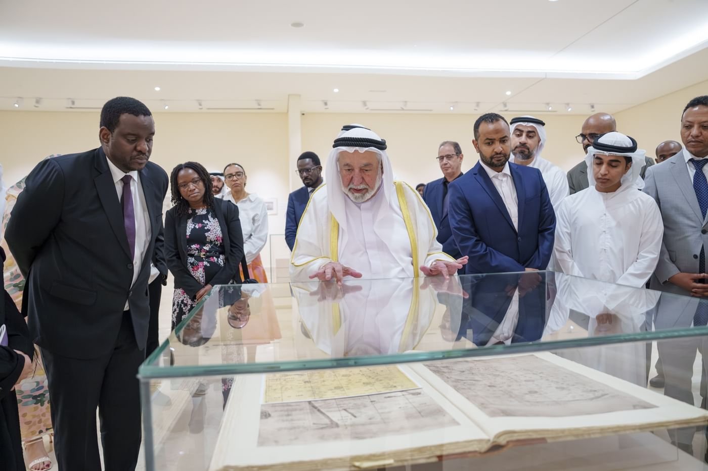 Sharjah Ruler meets PhD students