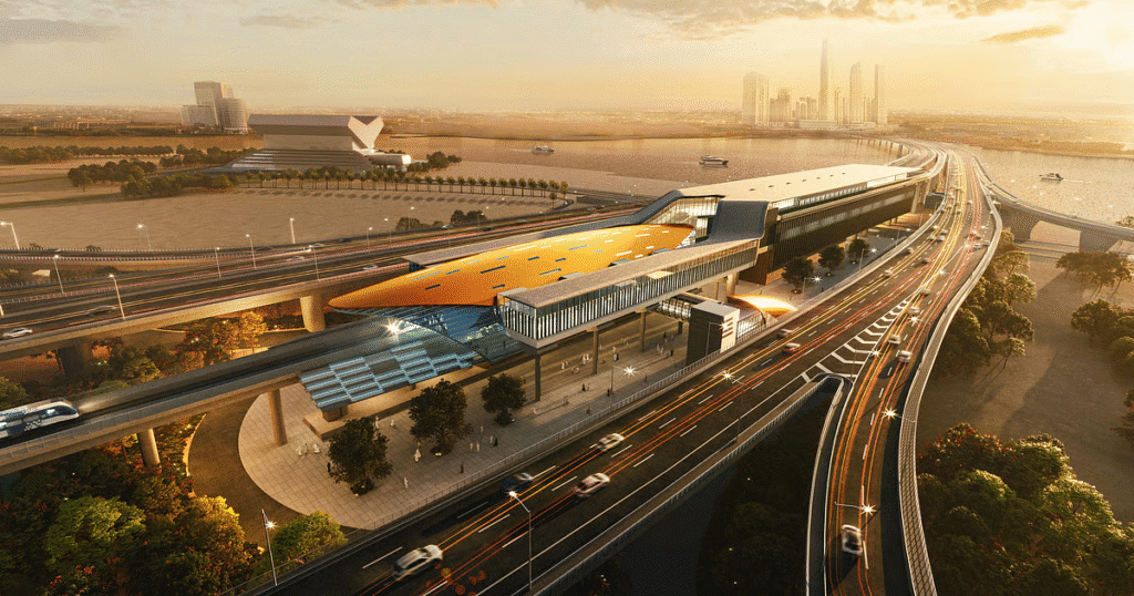 Dubai Metro Centrepoint Station Traffic Diversion