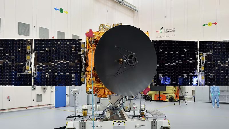 Abu Dhabi rocket engine test Mars mission