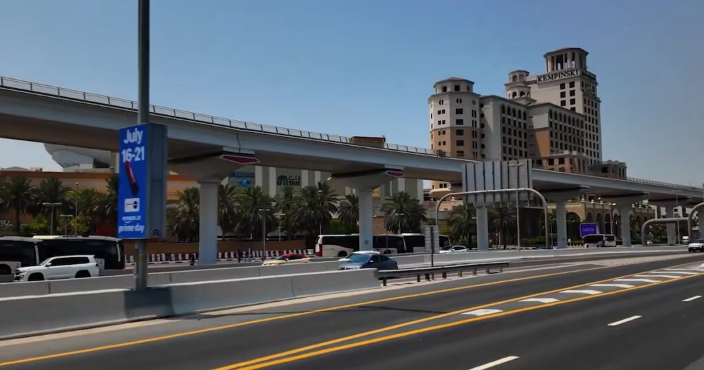 Dubai new bridge Mall of the Emirates