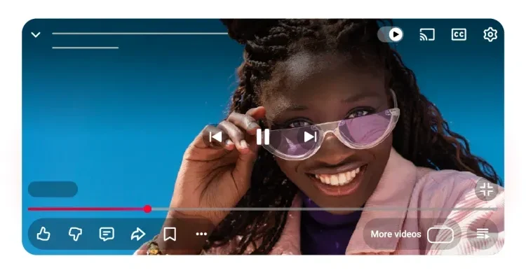YouTube Redesigned Player