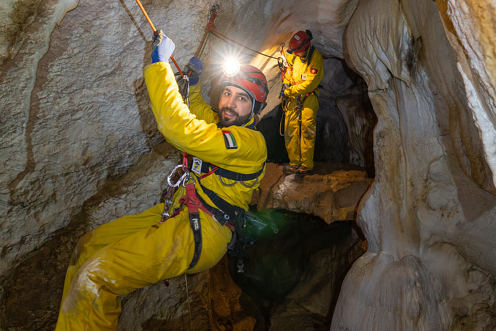 Mohammad Al Mulla underground caves training