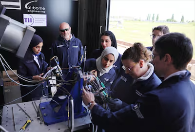 Abu Dhabi rocket engine test Mars mission