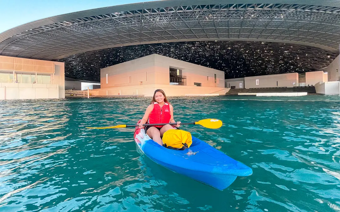 Louvre Abu Dhabi kayaking