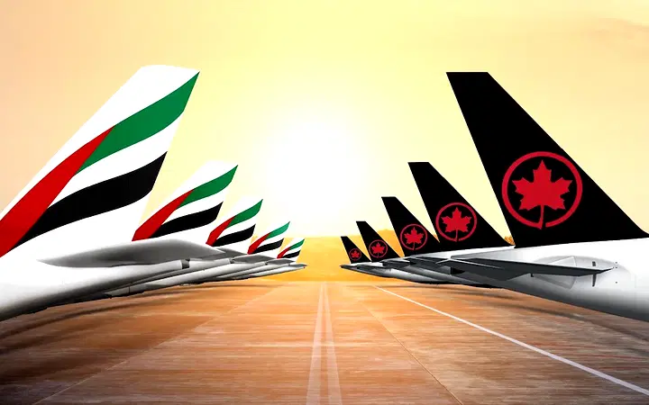 Emirates and Air Canada