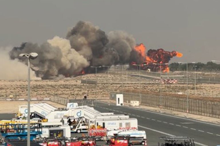 Indian Air Force fighter jet crash Dubai Airshow