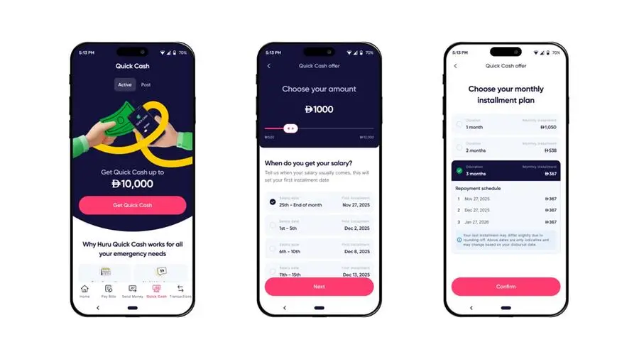 Huru Quick Cash microfinance UAE