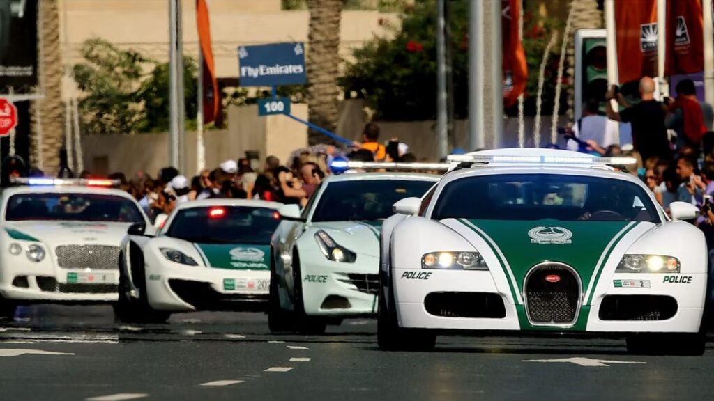 Dubai Police luxury car fleet