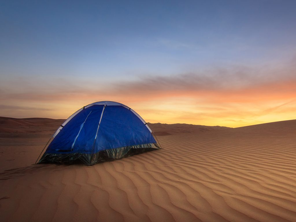 Dubai desert in winter