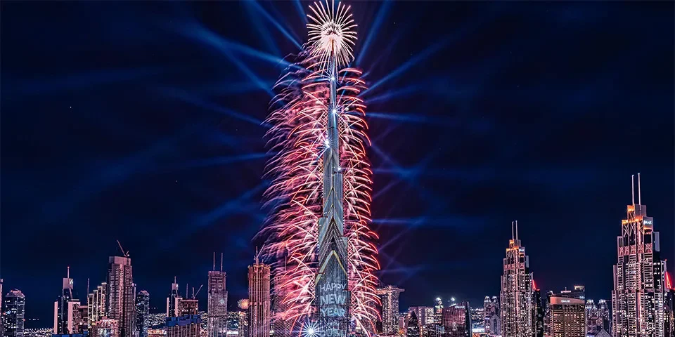 Burj Khalifa New Year Fireworks