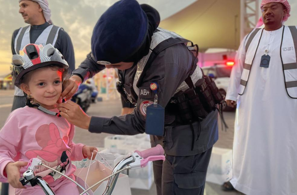 Abu Dhabi Police e-bike safety drive