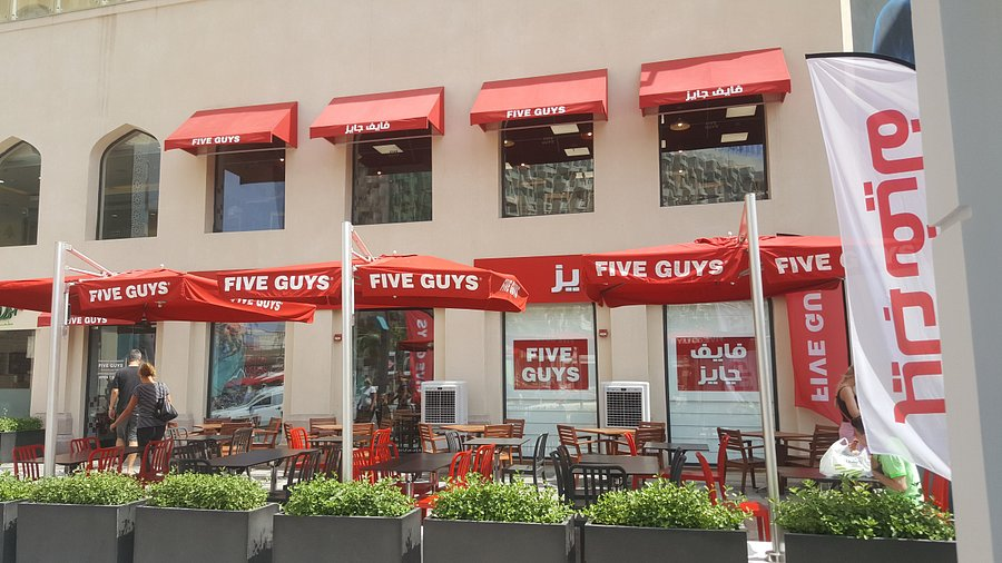 Five Guys Dubai unlimited burgers