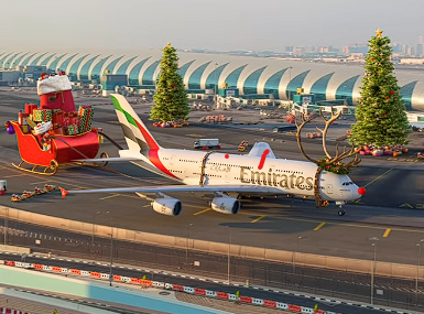Emirates Sleigh380 Christmas flights