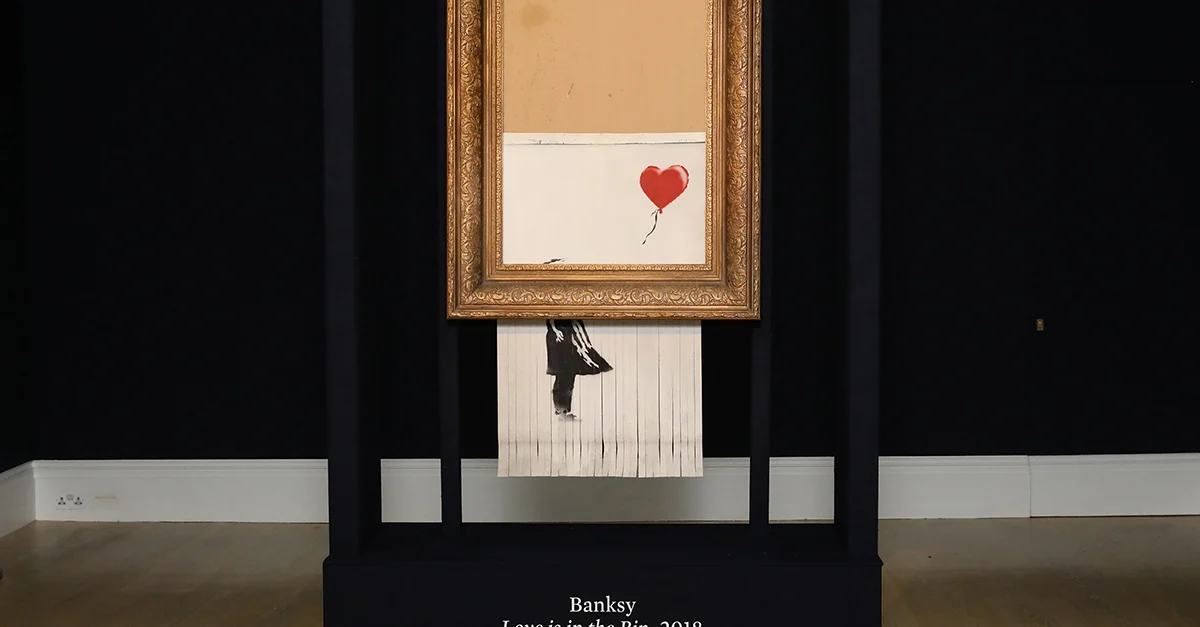 Banksy self-shredded artwork