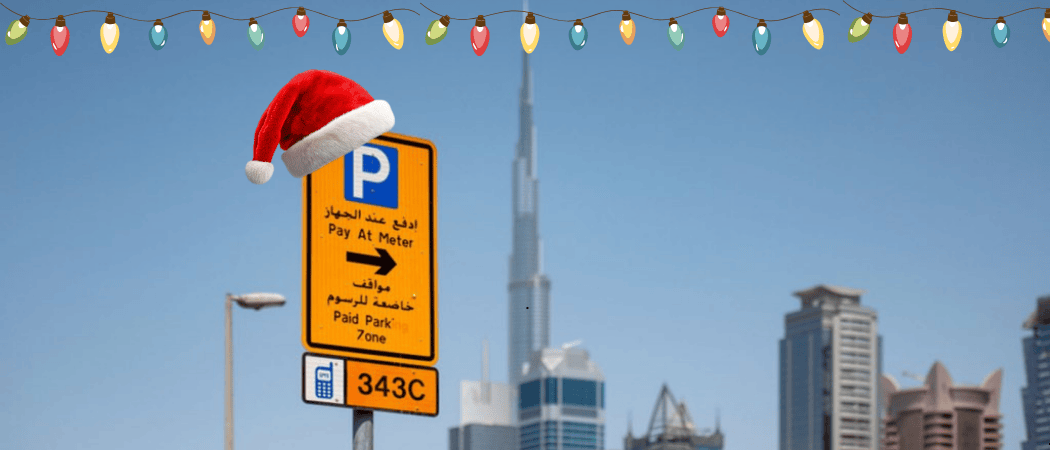 Dubai RTA Parking Christmas