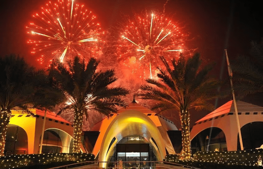 NYE fireworks golf resort