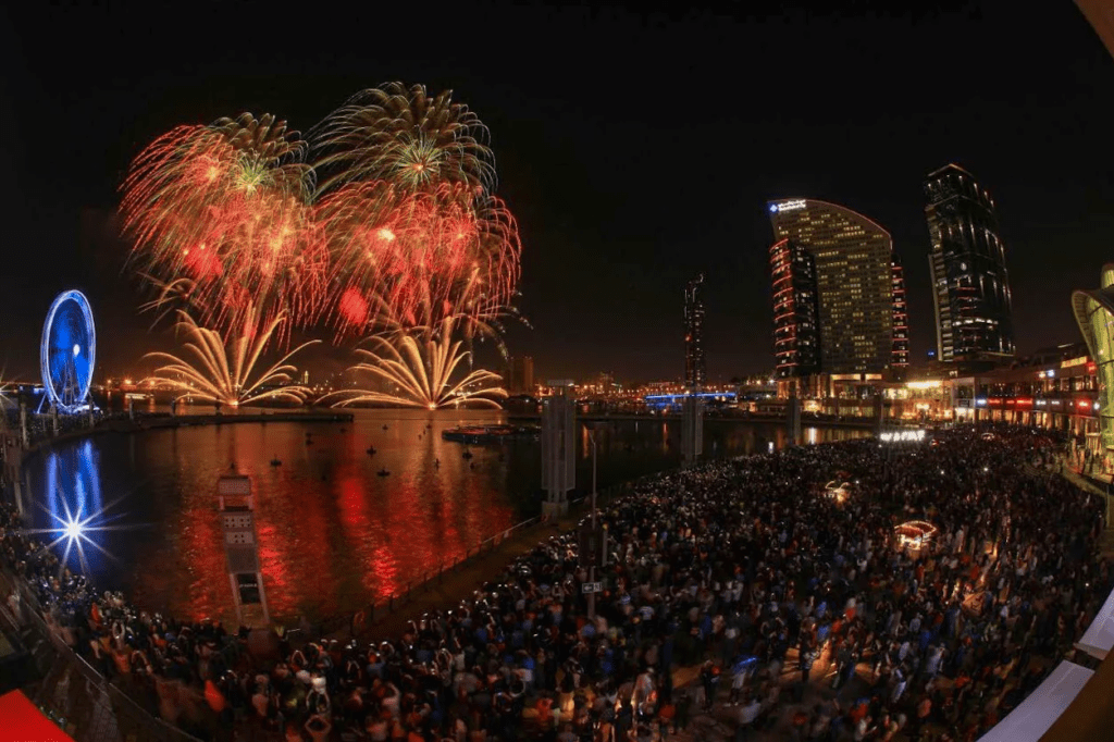 Dubai Festival City New Year Fireworks