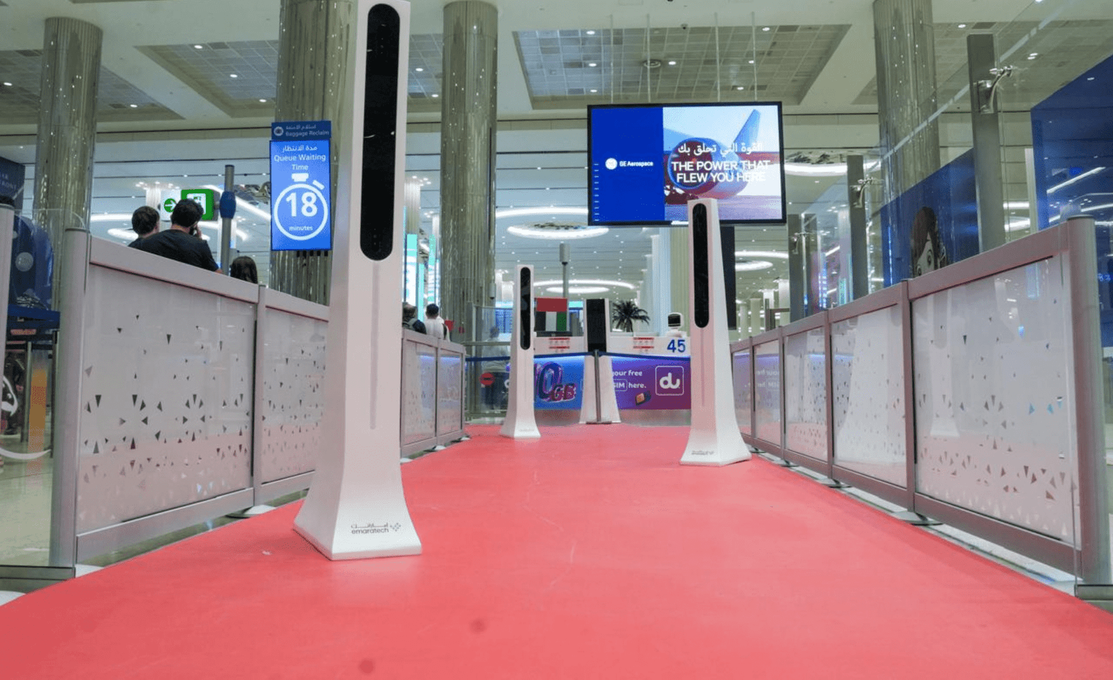 red carpet corridor Dubai Airport