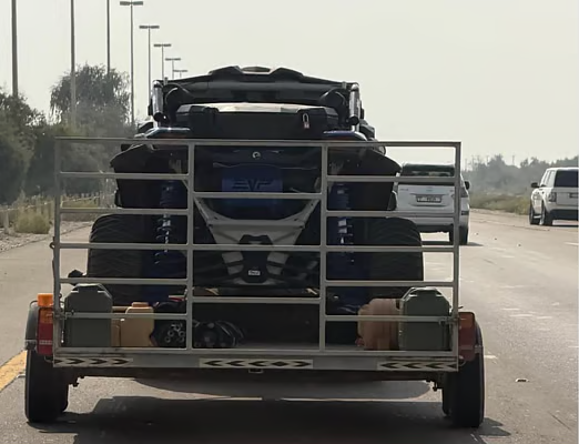 Abu Dhabi unsafe trailer use fines
