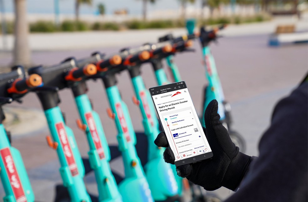 RTA e-scooter permit service