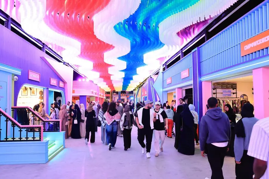 futuristic outdoor festival Dubai