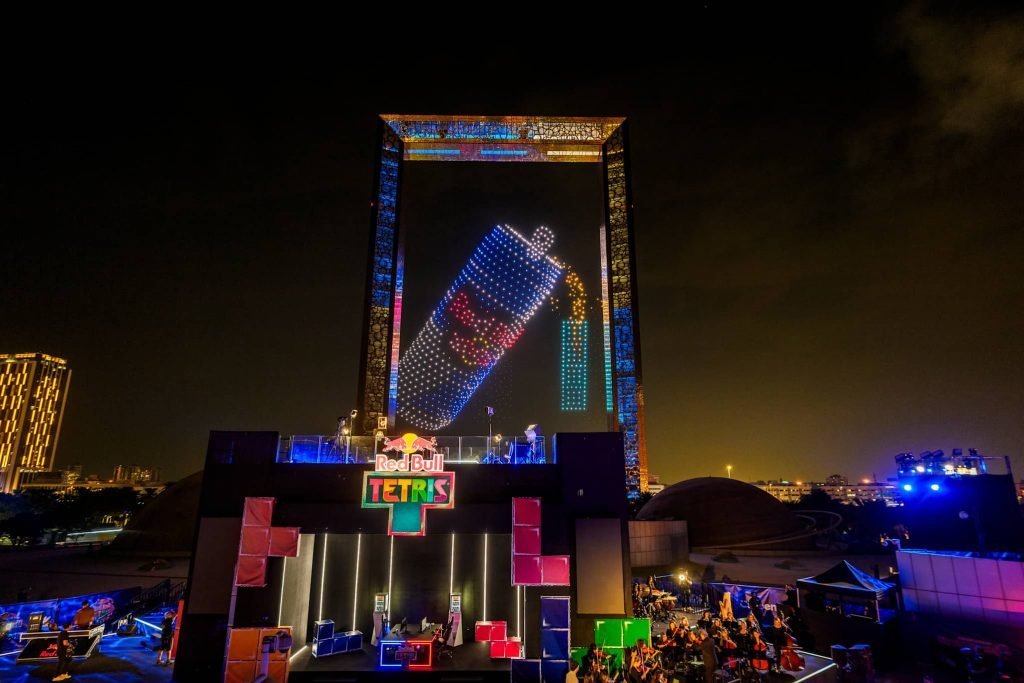 Red Bull Tetris Drone Show 