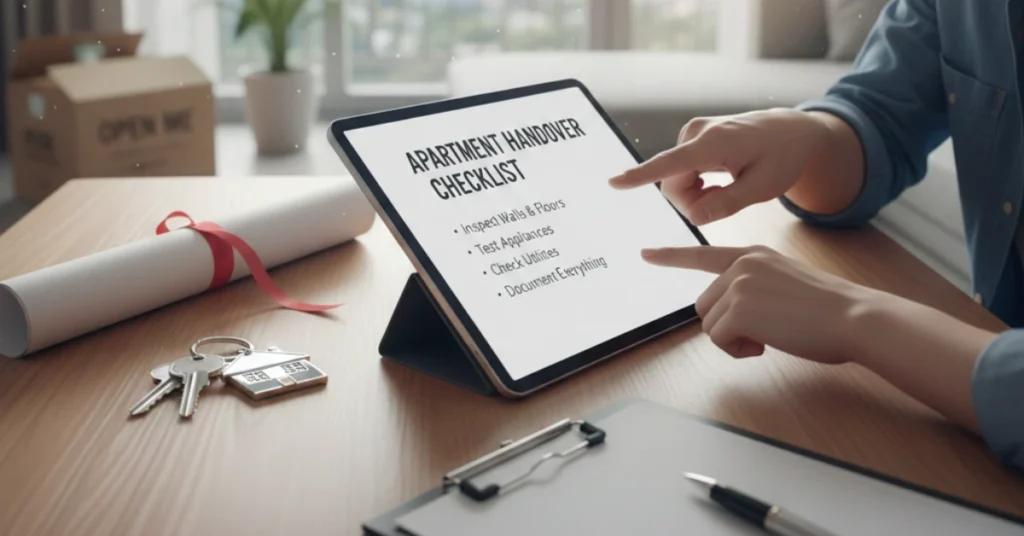 apartment handover checklist UAE