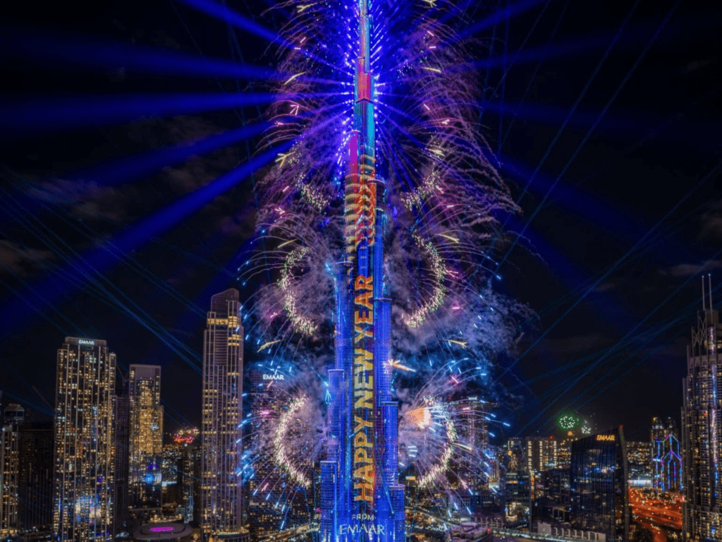 Burj Khalifa laser show